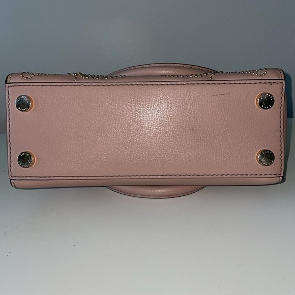 Michael Kors ELLIS Dusty Pink W/Gold stud design Satchel Handbag Convertible - Picture 6 of 11